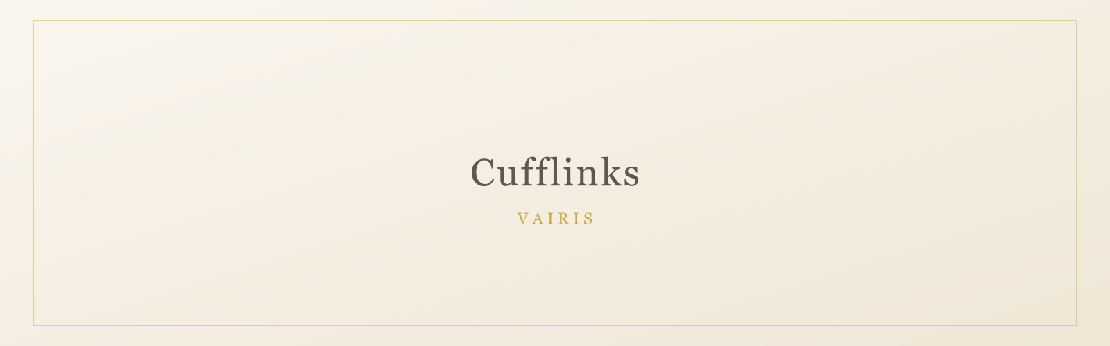 Cufflinks - look 1